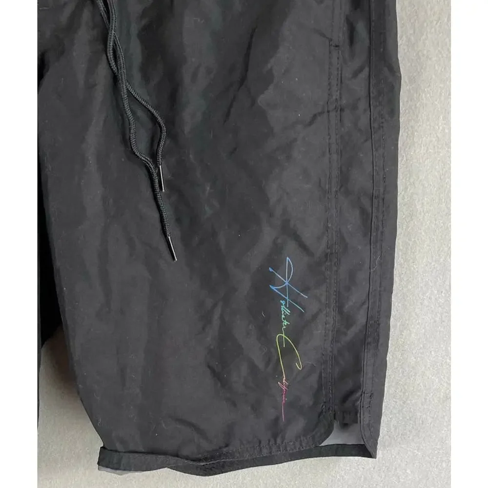 Hollister Mens Size 36 Black Board Shorts